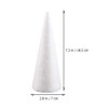 USHOBE 10 Pack Styropoam Cones for Crafts Foam Tree Cones
