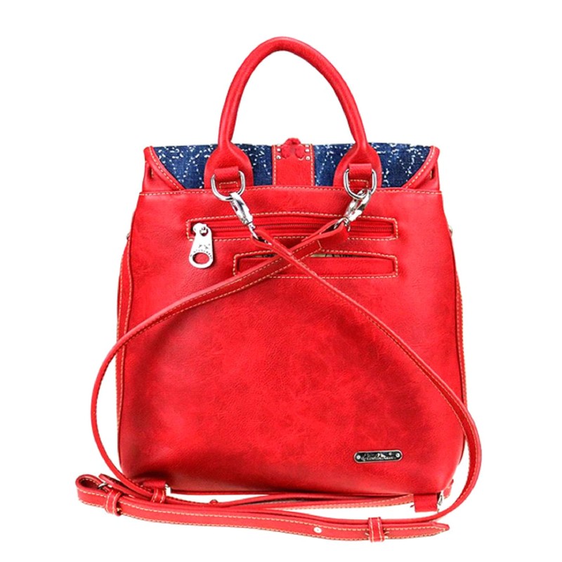 Montana West Embroidered West Collection Backpack (Red)