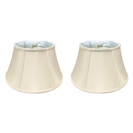 Royal Designs, Inc. Shallow Drum Bell Billiotte Wall Lamp Shade, BS-711-19BG-2, Beige, 13 x 19 x 11.26, Set of 2