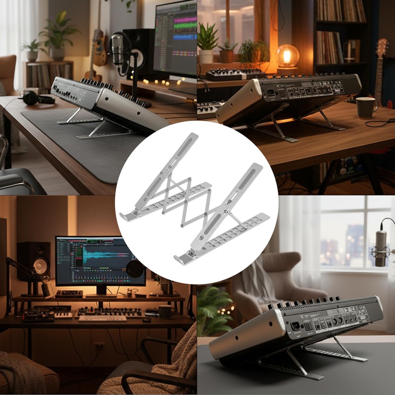 Musiin Audio Mixer Stand for Home Studio Mixer Controller(Three-fold)