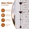 giole 10FT Rain Chain, Lotus Rain Chains for Gutters with