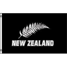 New Zealand (Silver Fern) Flag 2x3ft Poly