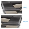 AOUTTUOA 2pcs Door Panel Armrest Replacement Cover Black Leather Compatible