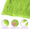DMiotech 20"x20" Green Faux Fur Square Fabric, Fluffy Faux Fur