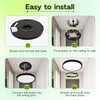 hykolity 9 Inch Selectable CCT LED Round Flat Panel Light,