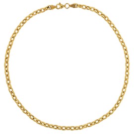 trendor Necklace for Women Gold on Stainless Steel Pea Chain 40 cm Fashionable Gold-Plated Necklace Great Necklace for Women Magical Gift Idea 75887, Unit size, Stainless Steel, No Gemstone