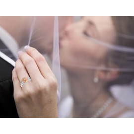 YL Rose Rings 925 Sterling Silver Cubic Zirconia Celtic Knot Flower Jewelry for Women-size6