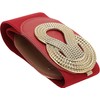BlackButterfly Wide Elastic Vintage Cinch Retro Metal Interlock Buckle Belt