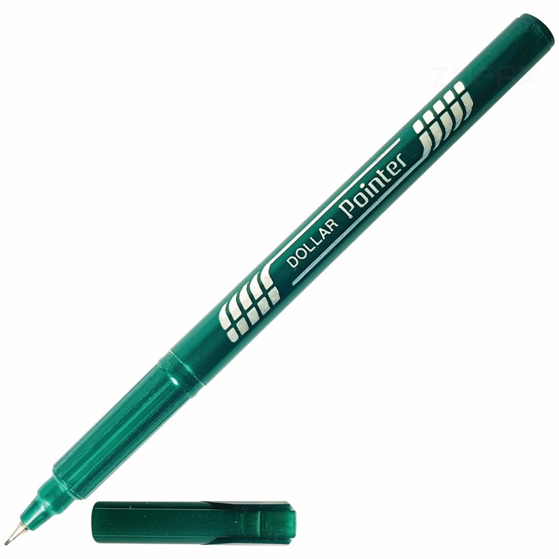 FT03MM Fineliner Pens, GREEN, Pack of 10, Ultra Fine Felt