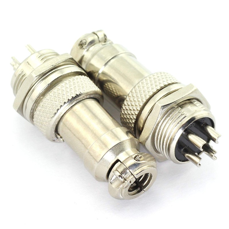 DGZZI 5Pairs GX16 4Pin Male Female Circular Aviation Connector Plug