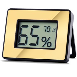 Digital Hygrometer Thermometer for Humidors & Home Use - High Accuracy Temperature Humidity Monitor for Greenhouse, Office, Home and Humidor. Fahrenheit(℉)/ Celsius(℃) Switch