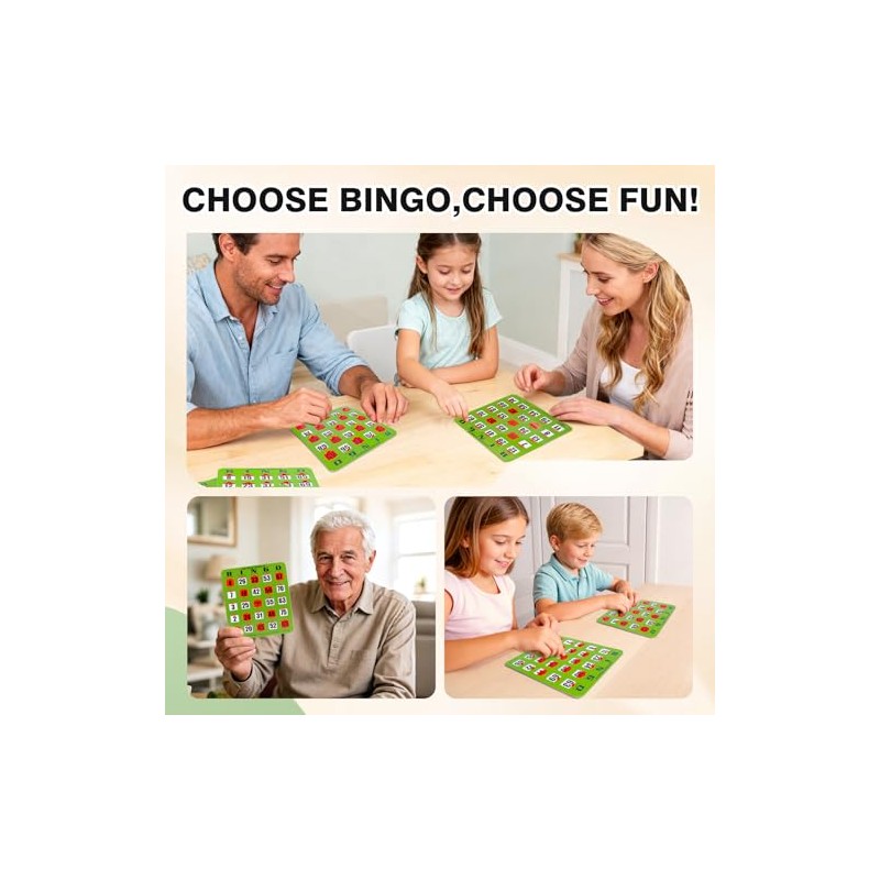 Regal Games Easy Read - Tarjetas de bingo de 5