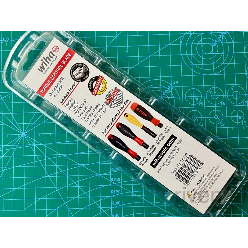 WIHA 1/4" Torque Control Square Drive Socket Adapter Blade (149mm