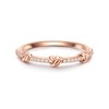GLANZSTÜCKE MÜNCHEN Women's Ring 925 Sterling Silver Rose Gold-Plated with