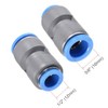 TA-VIGOR 16mm to 12mm Straight Union Push to Connect Fittings,