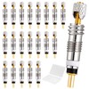 21Pcs Professional Brass Presta Valve Core & Stem - Leak-Proof