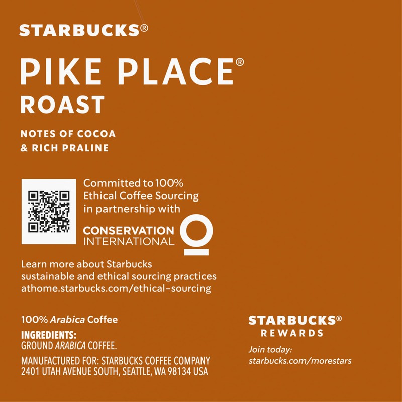 Starbucks Pike Place Roast Medium Keurig K-Cups - 0.44 oz