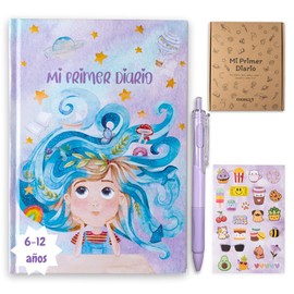 Mi primer diario: diario guiado para niñas Autoestima, gestión de emociones, gratitud y creatividad Regalo educativo ideal