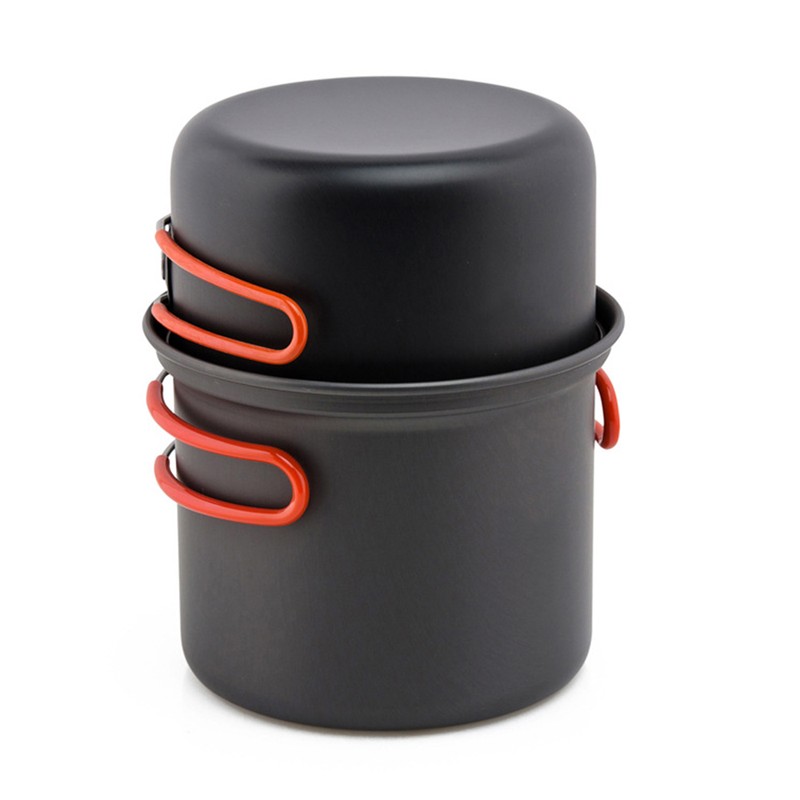 Camping Cookware Set with Camping Stove Folding Spork Cooking Pots