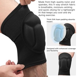 Knee Pads for Women & Men, Basketball Knee Pads Volleyball Knee Pads for Women Men Wrestling Knee Pads Wrestling Gear, Crash Pad Snowboarding Gear Kne