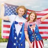 2 Pcs 4th of July Aprons USA Flag Aprons American