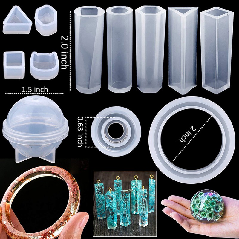83pcs/set Silicone Jewelrys Making Molds Handcraft Casting Diamonds Pendant Mold