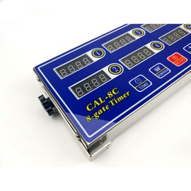 Li Bai Kitchen Cooking Timer 8 Channels Digital LED Alarm Reminder Clock Commercial Restaurant Home Loud Adjustable Clear Display Stainless Steel