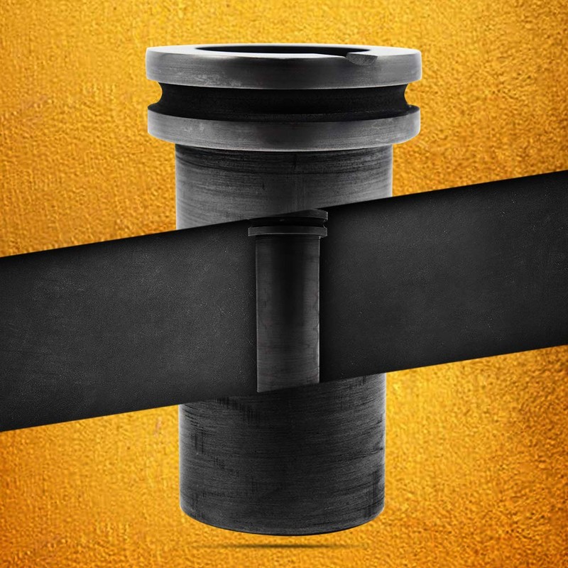 TOAUTO High Purity Graphite Crucible, Metal Melting Ingot Mould for