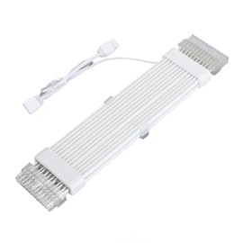 24 Pin RGB Power Extension Cable Kit ARGB 18AWG Silver Plated Wire Power Supply Sync PC Cable 265mm