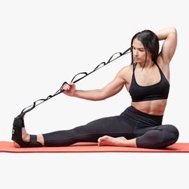 DMoose Foot & Calf Stretcher - Hamstring Stretcher for Plantar fasciitis, Achilles Tendonitis, Heel Spurs & Shin Splints - Color: Black