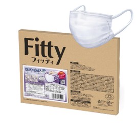 [フィッティ] Fitty シルキータッチ耳ゴムふわり 27枚 (やや大きめサイズ/不織布) 個包装 不織布マスク (耳が痛くなりにくい/肌ざわりがいい/大きめ) 使い捨て