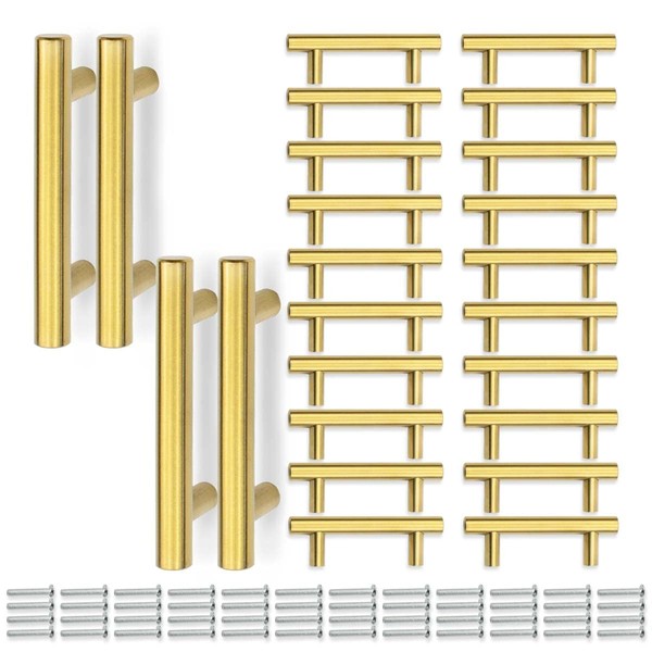 Bwintech 24 Pieces 100 mm (64 mm Hole Center) Gold