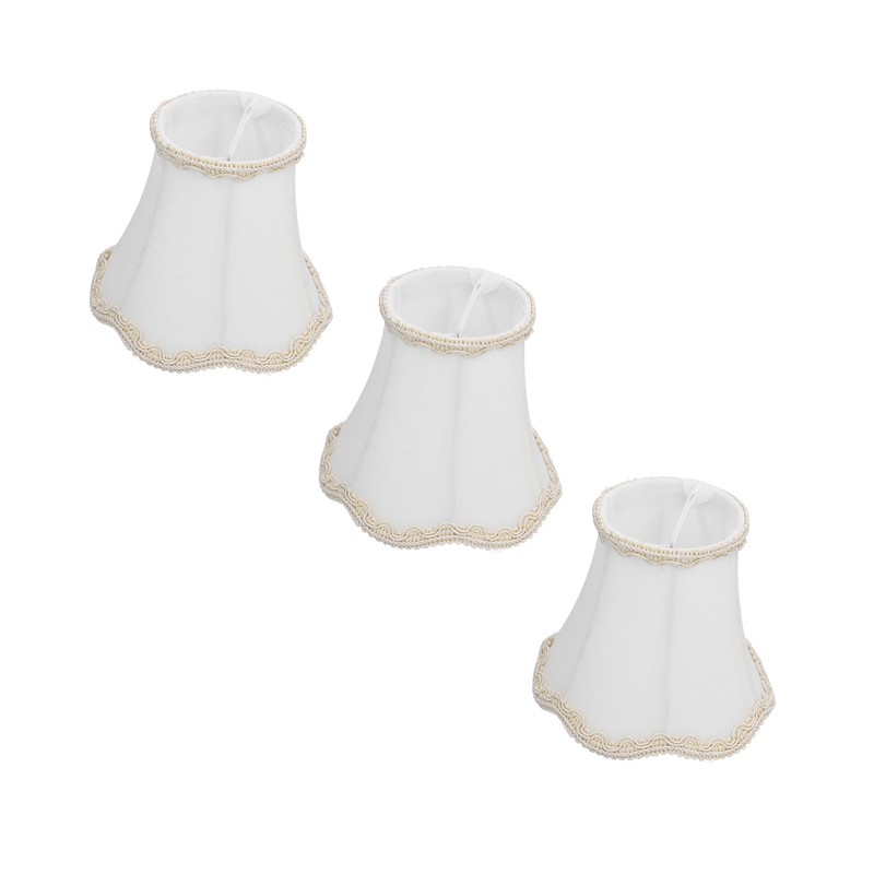 3Pcs Fabric Lamp Shade E14 Clip On Wall Lamp Candle