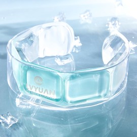 LVYUAN Neck Cooler, 62°F (28°C), Natural Freezing, 3 Hours of Cooling, Thin, PCM Cooling Technology, Ergonomic Design, Heatstroke Prevention, One Size Fits Most, Ice Ring, Cool Neck for Sports