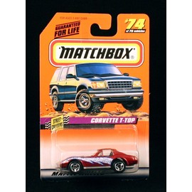 Matchbox Corvette T-TOP RED Street Cruisers Series 10 1998 Basic Die-Cast Vehicle (#74 of 75)