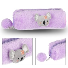 sarcia.eu Plush Pencil Case for Girls with Zip 23 x 8 x 5 cm, koala, Pencil case