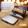 Aluminium Card Holder, RFID Protection Against Fraud and demagnetization, Compact