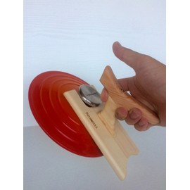 Futamotti 301-M (Compatible Pot: Le Creuset Staub Vermicular Bruno) Futamotti 301-M Lid Holder Mittens Pot Holder Lid Stand Lid Stand (Compatible Pots: staub Vermicular LE CREUSET BRUNO) Compact Hot Plate Oval Hot Plate