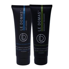Le Domas Botanical Face & Body Wash Combo Pack – Anti-Aging & Midnight Recovery