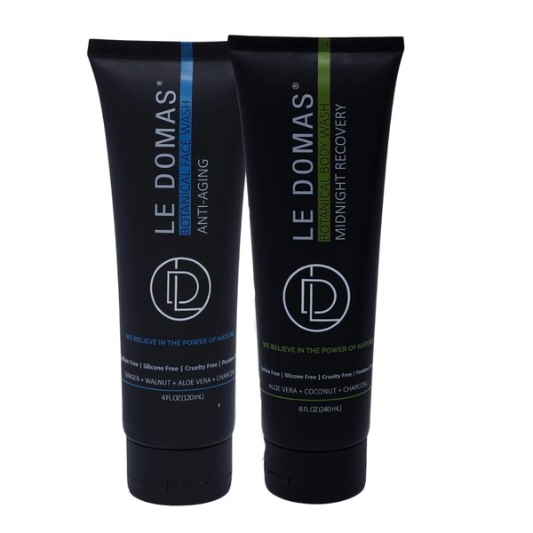 Le Domas Botanical Face & Body Wash Combo Pack –