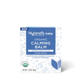 Hyland's Hyland's Baby Organic Calming Balm, Soothe and Relax, With Organic Lavender, Eucalyptus, and Bergamot Fruit Oil, Safe and Gentle, Dermatologist Tested, 1.76 oz.