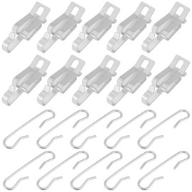 Briny River 90 Piece De-Icer Roof Clips Spacer Set Heating Cable Clips for Hanging Outdoor Lights 44 x 13 x 12.6 mm 47 x 10 mm