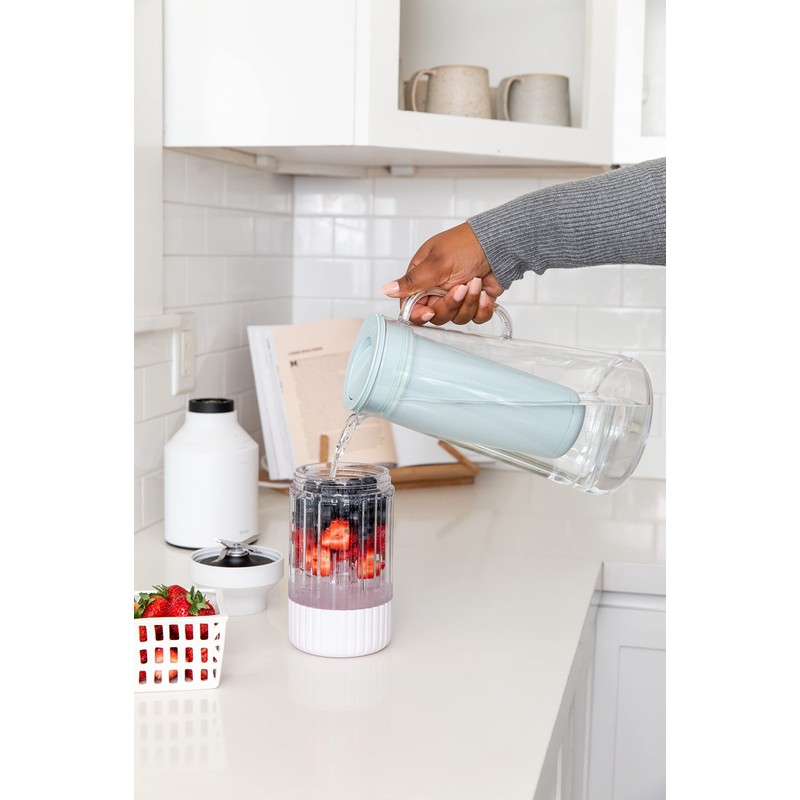 LifeStraw Home – Water Filter Pitcher, 7-Cup, Seafoam, BPA Free