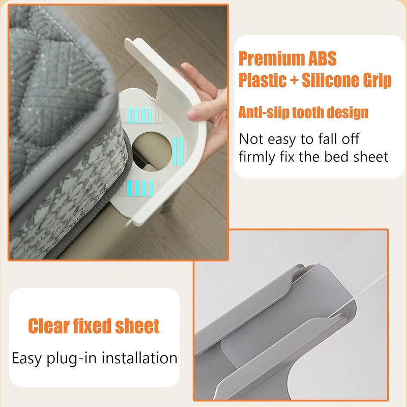12 PCS Bed Sheet Corner Tightener Clips Non Slip Mattress