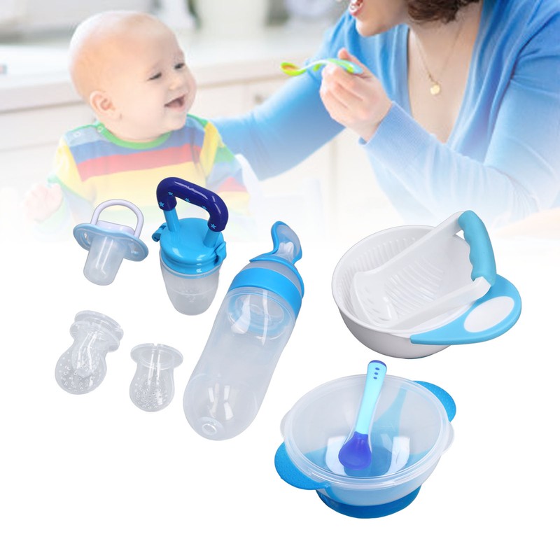 Baby Feeding Tools Set Newborn Baby Bowl and Spoon Set