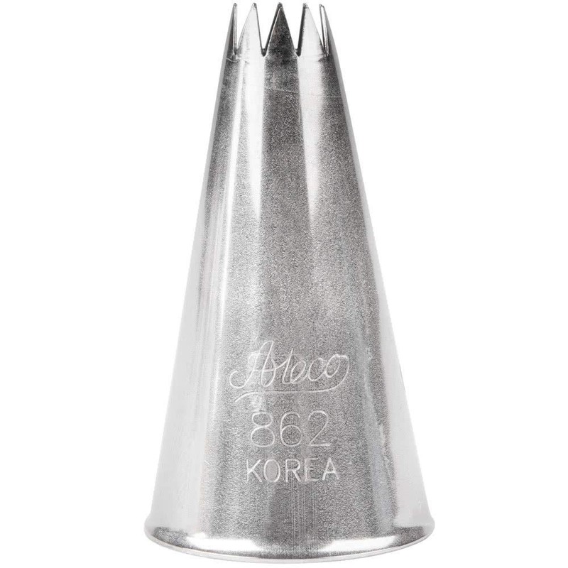 Ateco # 862 - French Star Pastry Tip .25'' Opening