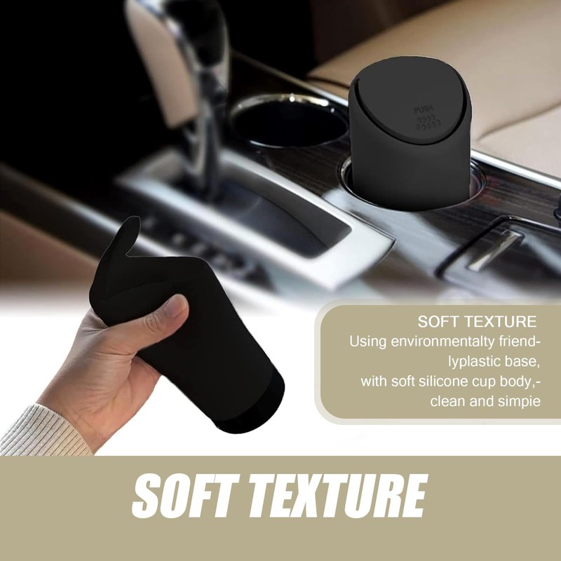 pinflaw Pack of 1 Car Storage Bin, Center Console Trash