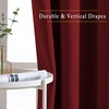 NICETOWN Burgundy Red Blackout Curtains Grommet - Thermal Insulated Solid