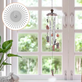 Happyyami Wind Chime Rod, Aluminum Wind Chime, DIY, Handmade Kit, Fashionable, 50 Pieces, Wind Chime Making, Accessories, Wind Chime Replacement Parts, Pendant, Wind Chime Parts, Craft Set, Interior