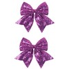 Xansema 2Pcs Hair Bows for Girls, Sequins Bows Alligator Hair
